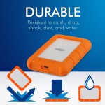LACIE Rugged 4TB USB 3.1 Type C Portable Hard Disk